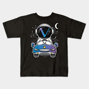 Astronaut Car Vechain Crypto VET Coin To The Moon Token Cryptocurrency Wallet Birthday Gift For Men Women Kids Kids T-Shirt